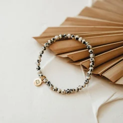 Armband Dalmatiner Jaspis
