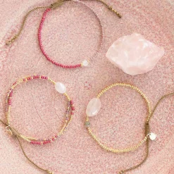 Armband Surprise Rose Quartz Labradorite