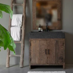 Badschrank mit Waschbecken