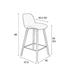 Barstuhl Albert Kuip black