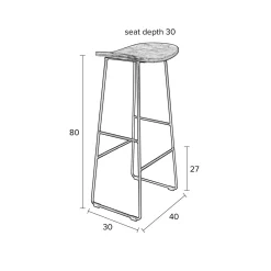 Barstuhl Tangle groß