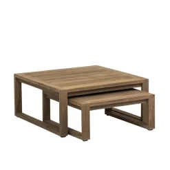 Beistelltisch- Set Teak