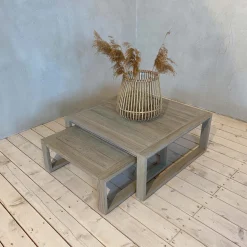 Beistelltisch- Set Teak