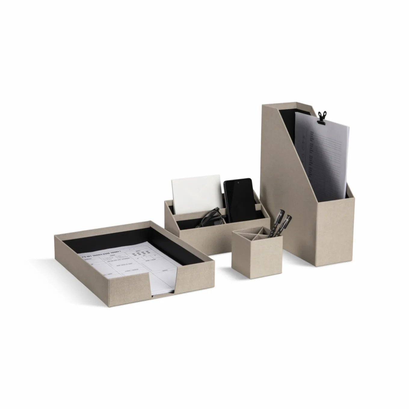 Desktop Organizer HUGO 4er Set