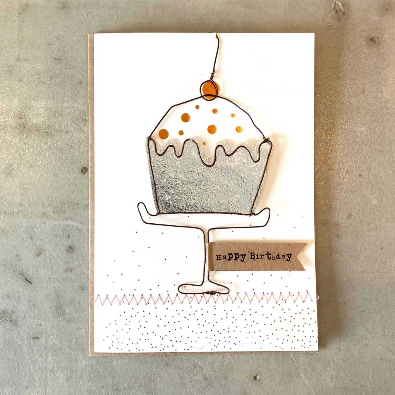 Drahtkarte. Törtchen.