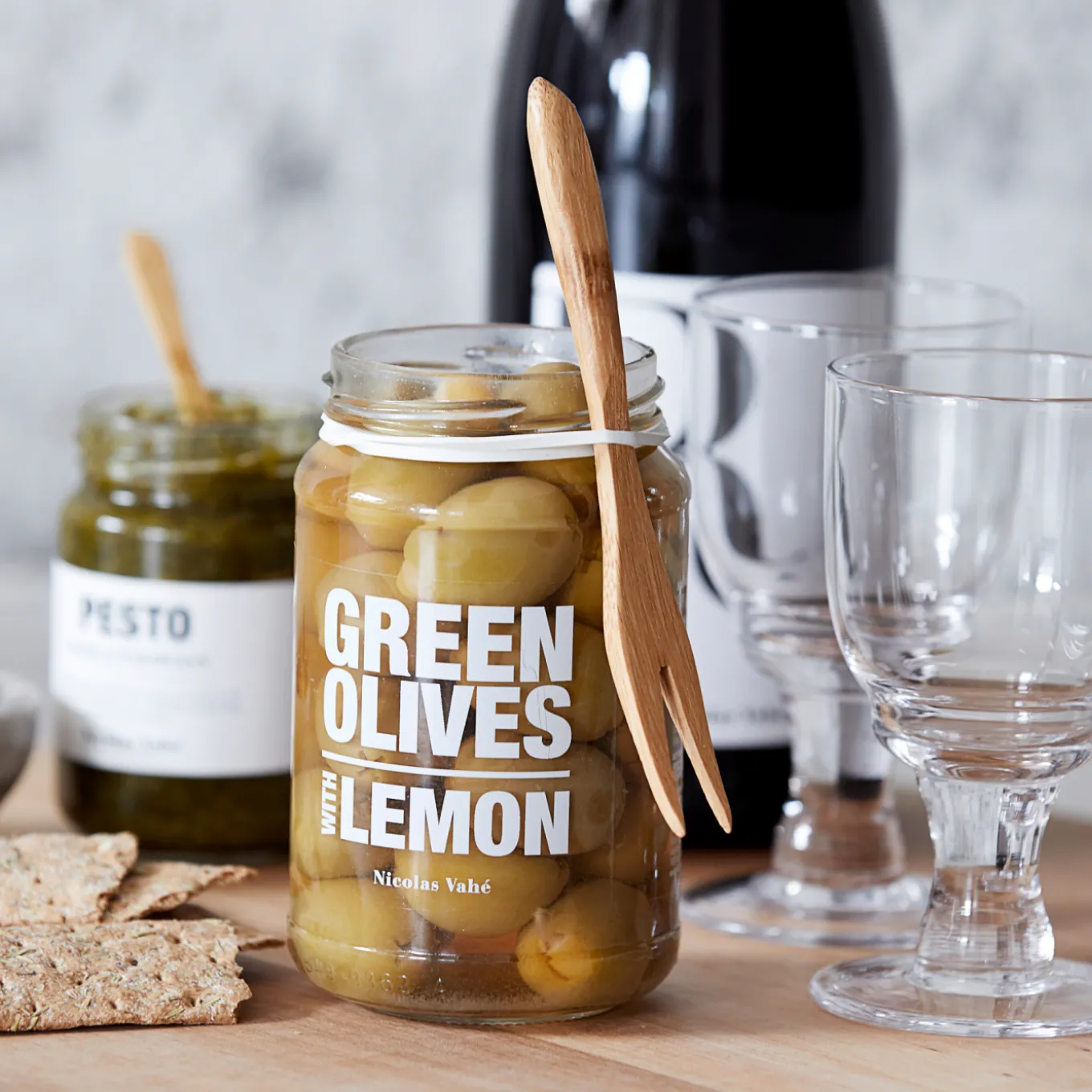 Gabel-Set Bambus mit Gummiband