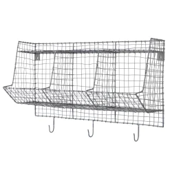 Garderobe Metall mit 3 Haken