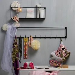 Garderobe Metall mit 10 Haken