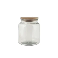 Glasbehälter mit Holzdeckel
