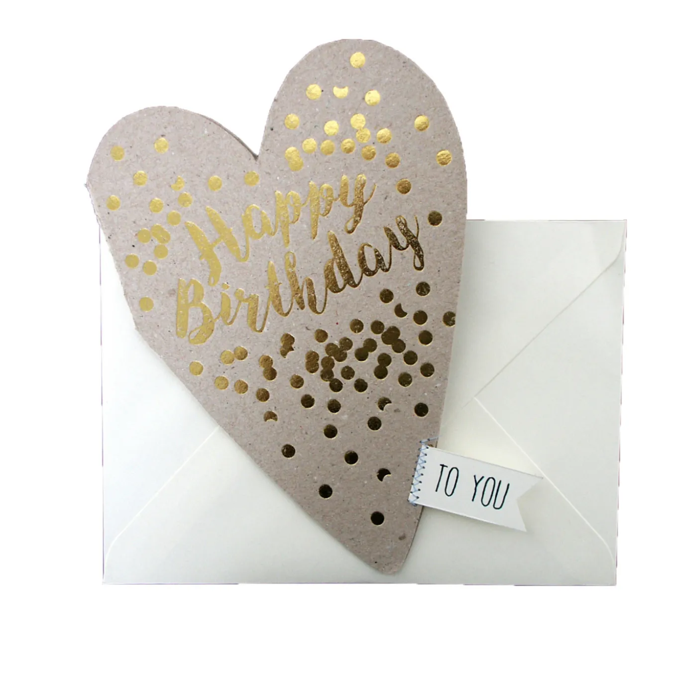 Herzkarte Happy Birthday