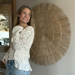 Häkeljacke mit Knöpfen