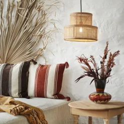 Hängelampe Rattan