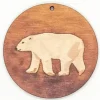 Holzanhänger Bär braun