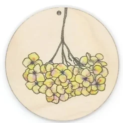 Holzanhänger Hortensie