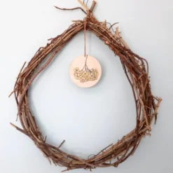 Holzanhänger Hortensie