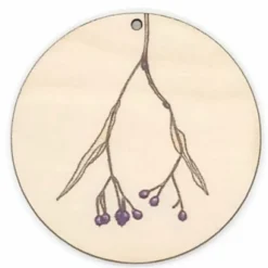 Holzanhänger Lindsamen