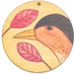 Holzanhänger Vogelkopf