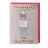 Karte Bär "Zum Geburtstag"