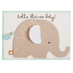 Karte Elefant, Hallo kleines Baby