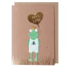 Karte Frosch "Alles Liebe"