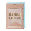 Karte Wimpel "Kein Kuchen..."