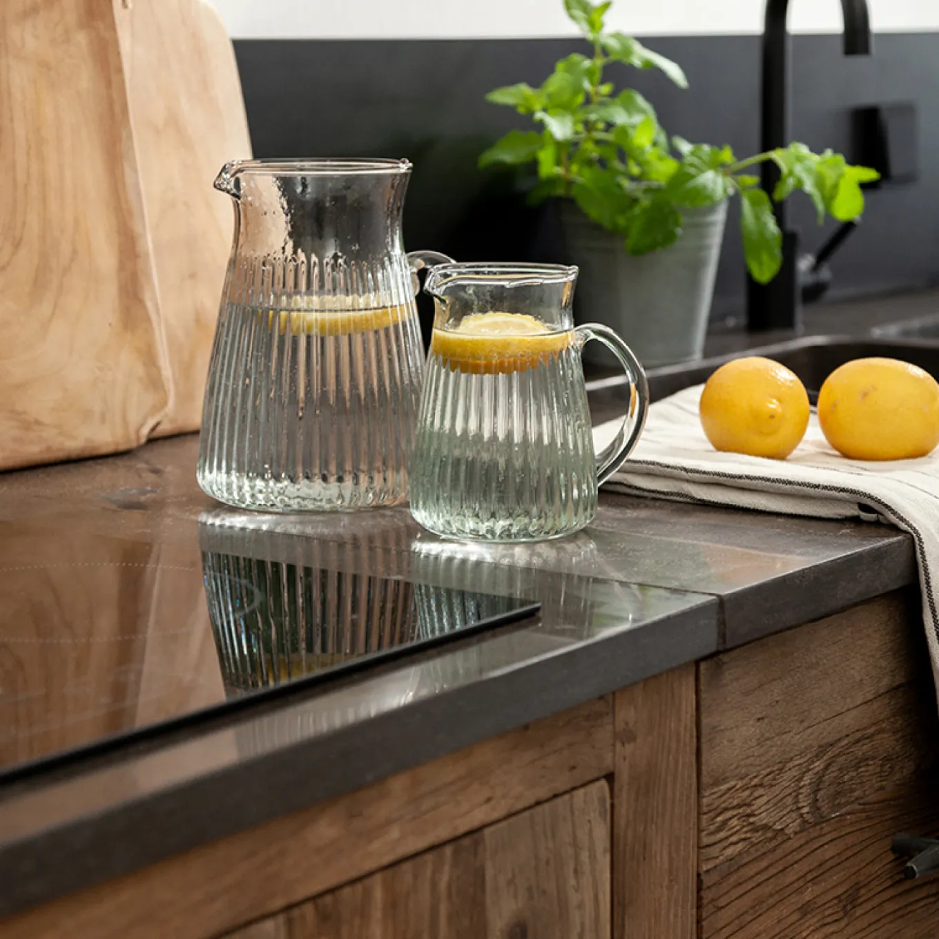 Küchenzeile Altholz