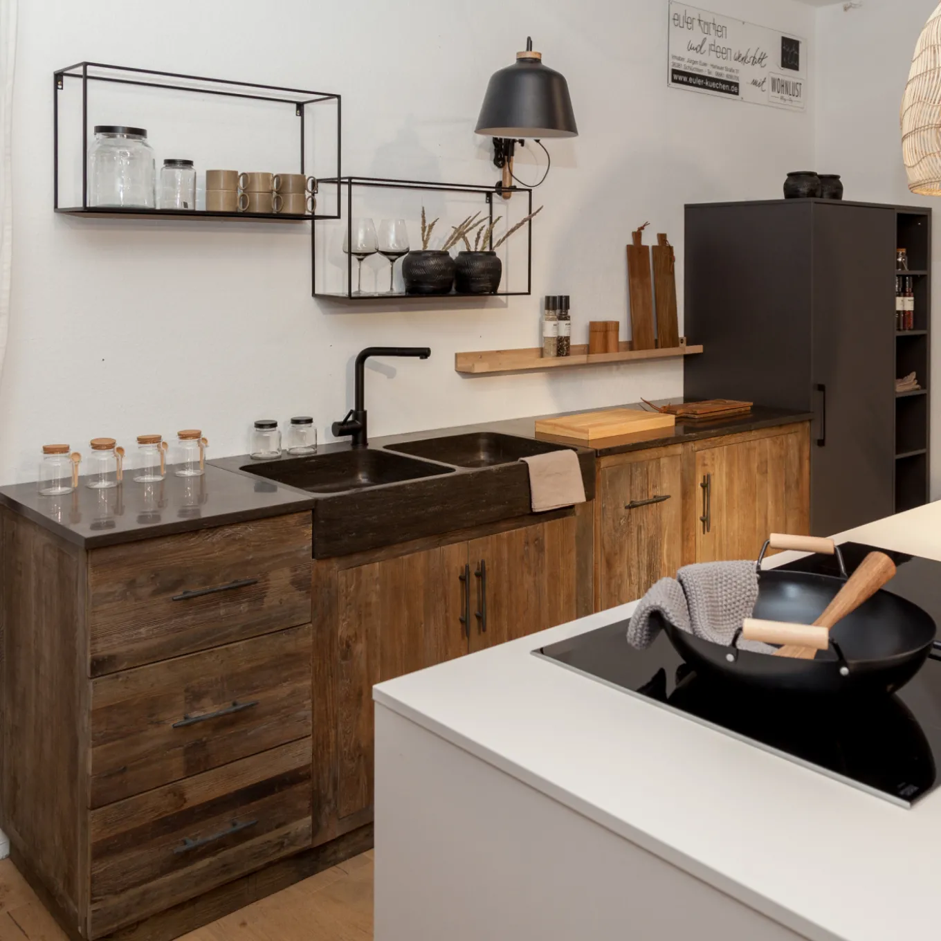 Küchenzeile Altholz