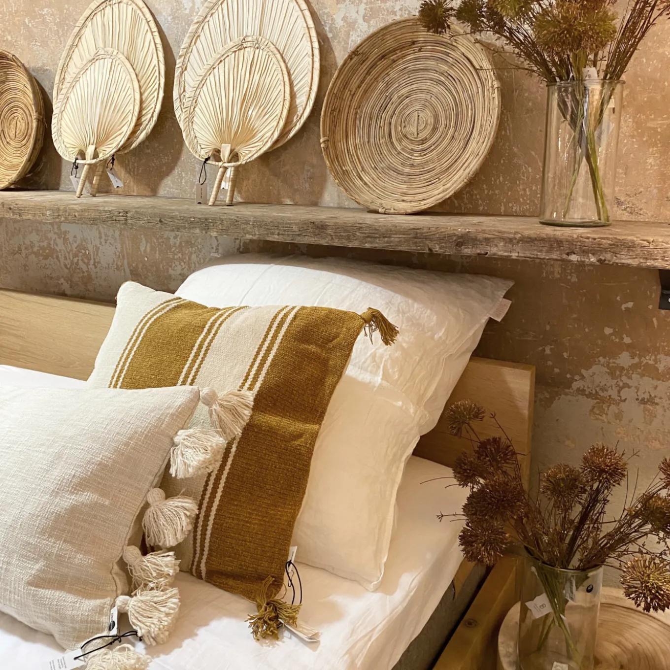 Kissenbezug mit Quasten