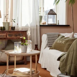 Kissenbezug mit Stickerei 40x60