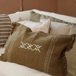 Kissenbezug mit Stickerei 40x60