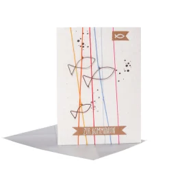 Kommunionskarte Fische