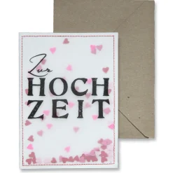 Konfettikarte Zur Hochzeit