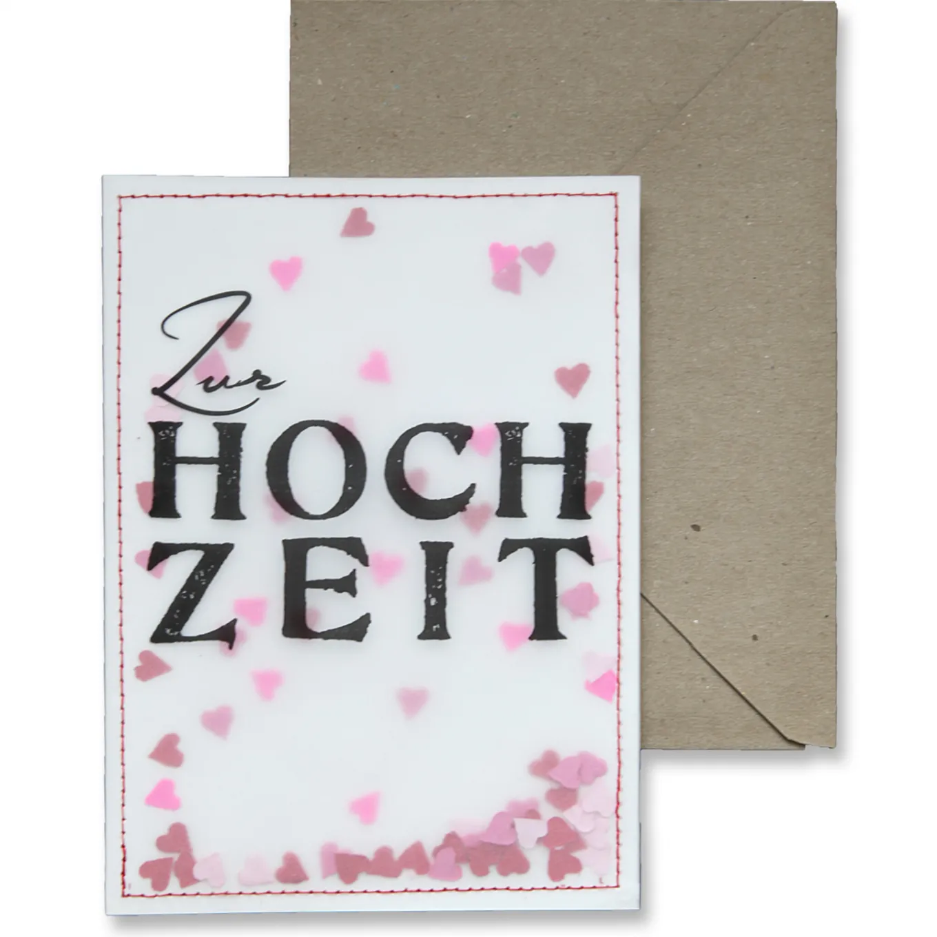 Konfettikarte Zur Hochzeit