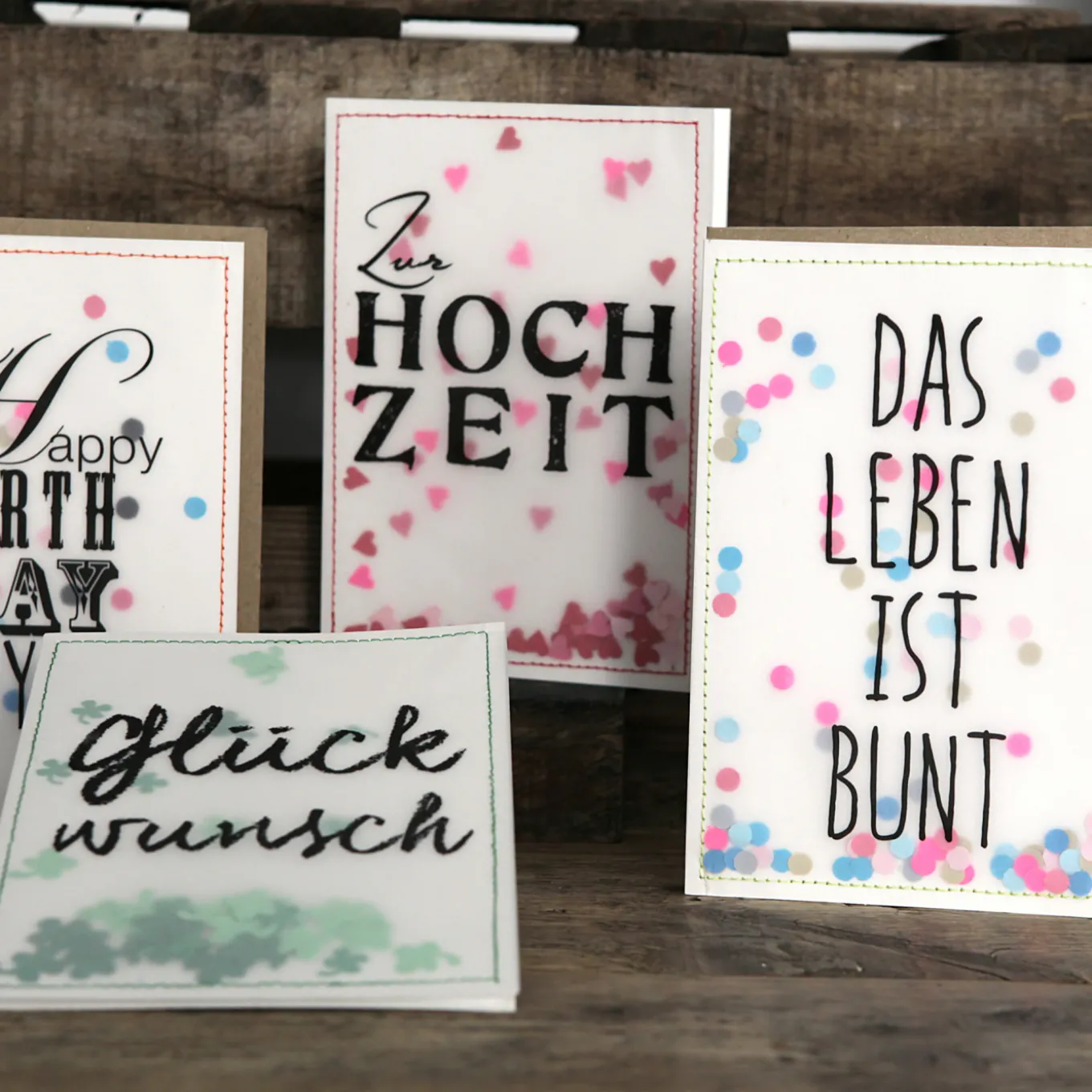 Konfettikarte Zur Hochzeit