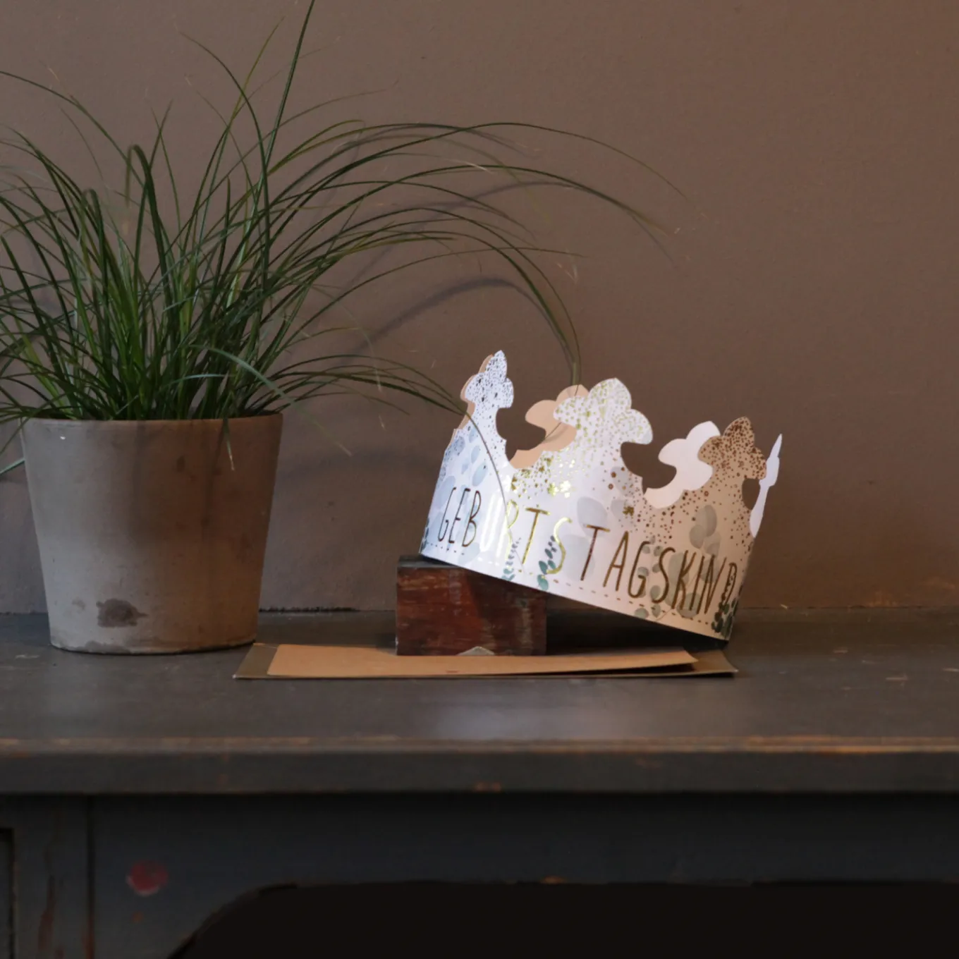 Krönchenkarte. Geburtstagskind