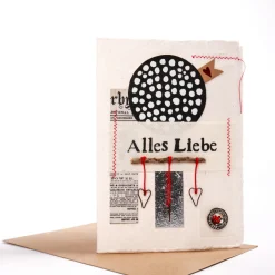 Kunst Karte. Alles Liebe.