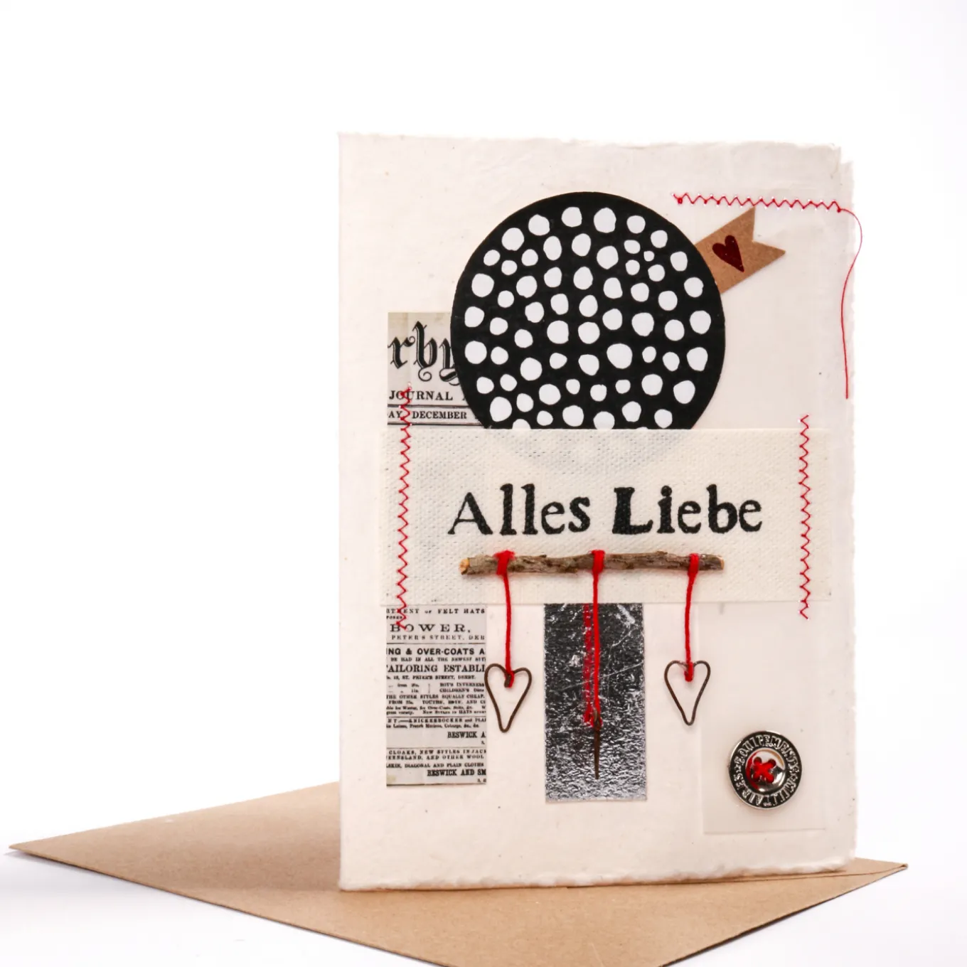 Kunst Karte. Alles Liebe.