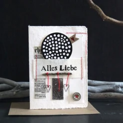 Kunst Karte. Alles Liebe.