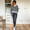kurze Strickjacke Knöpfe