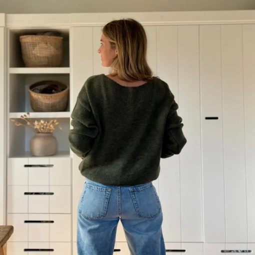 kurze Strickjacke Knöpfe