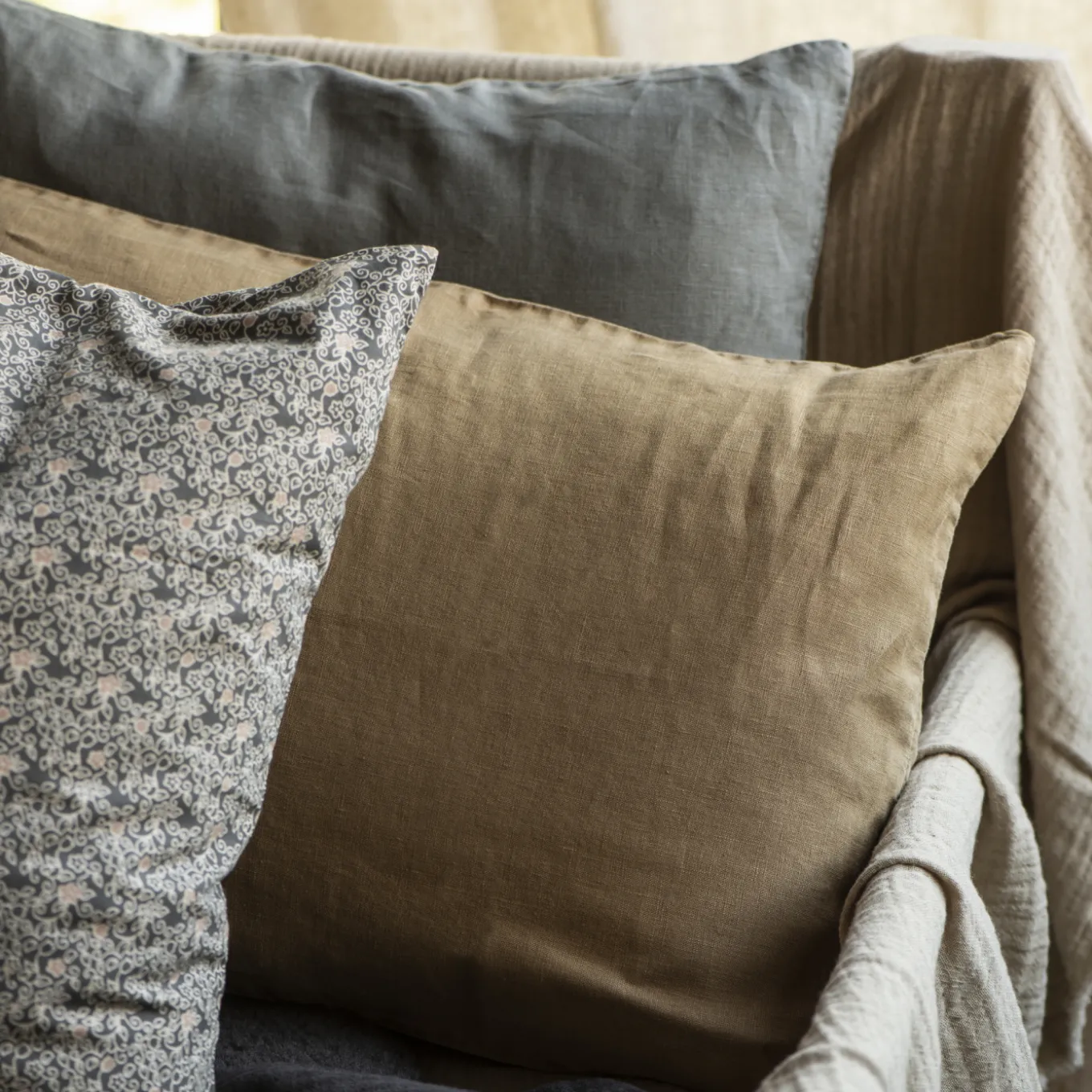 Leinen Kissenbezug