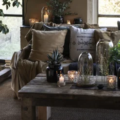 Leinen Kissenbezug 50x50