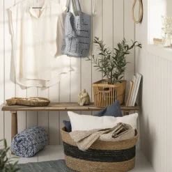 Leinen Kissenbezug 60x40