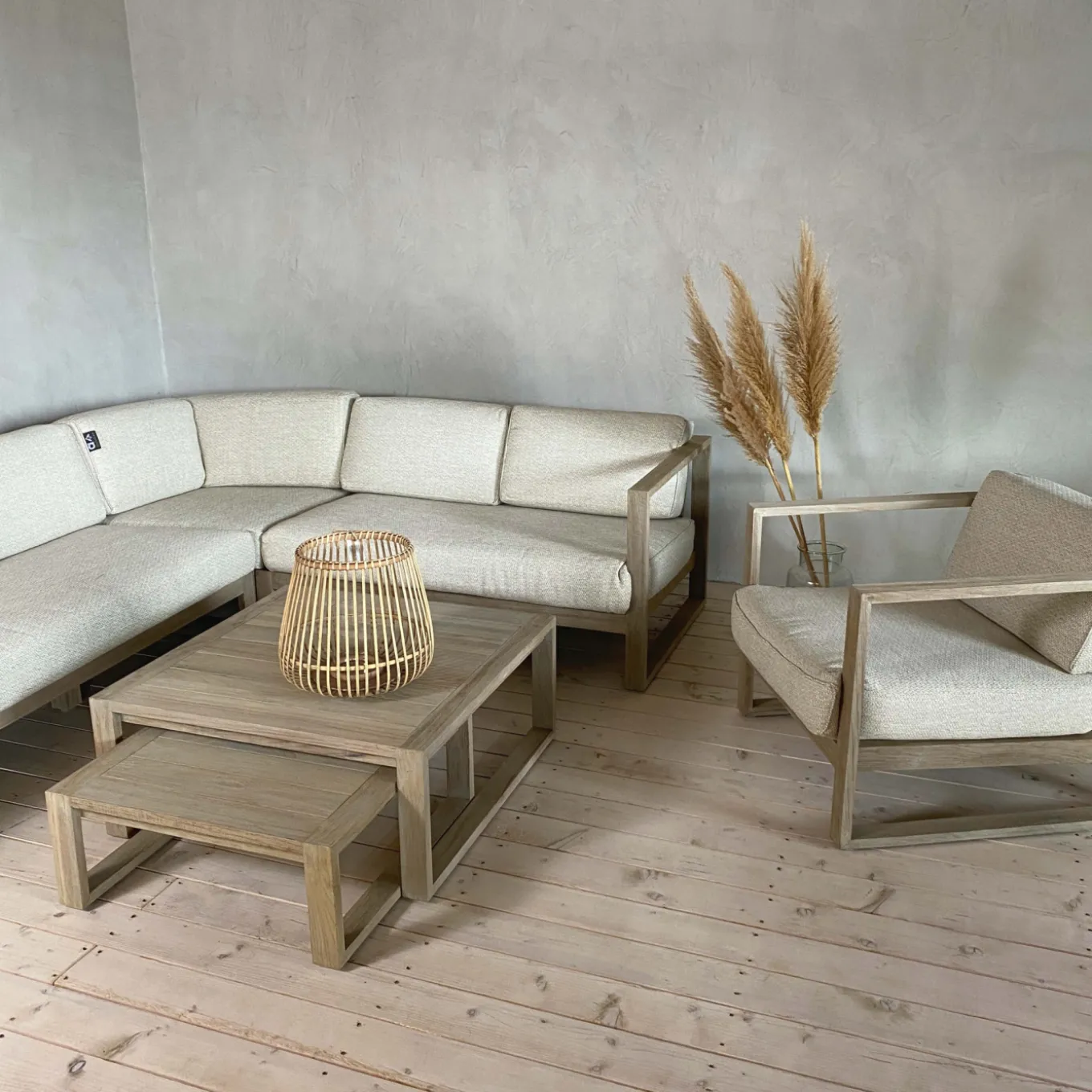 Lounge Sofa 2-Sitzer - Teak