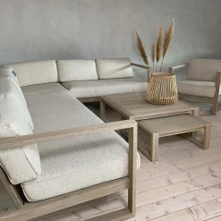 Lounge Sofa 3-Sitzer - Teak