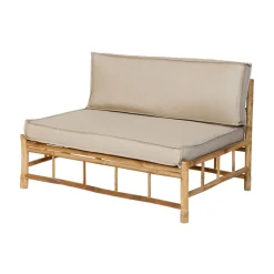 Lounger inkl. Polster Bambus