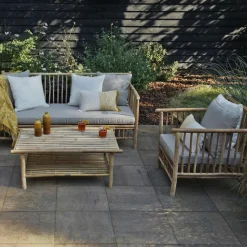 Loungesessel inkl. Polster Bambus