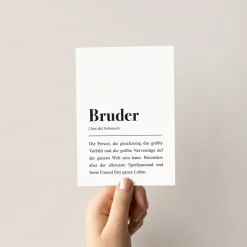 Postkarte "Bruder"