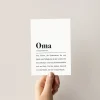 Postkarte "Oma"