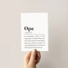Postkarte "Opa"